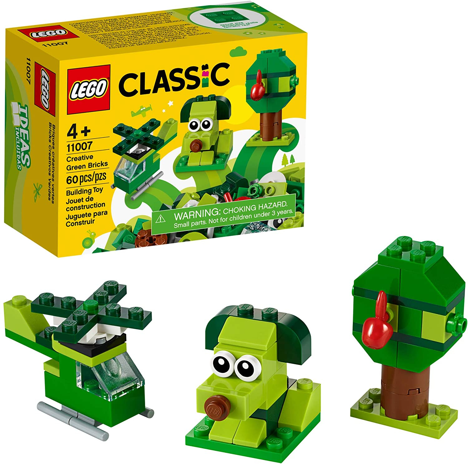LEGO Classic Creative Green Bricks 11007 (60 pieces)