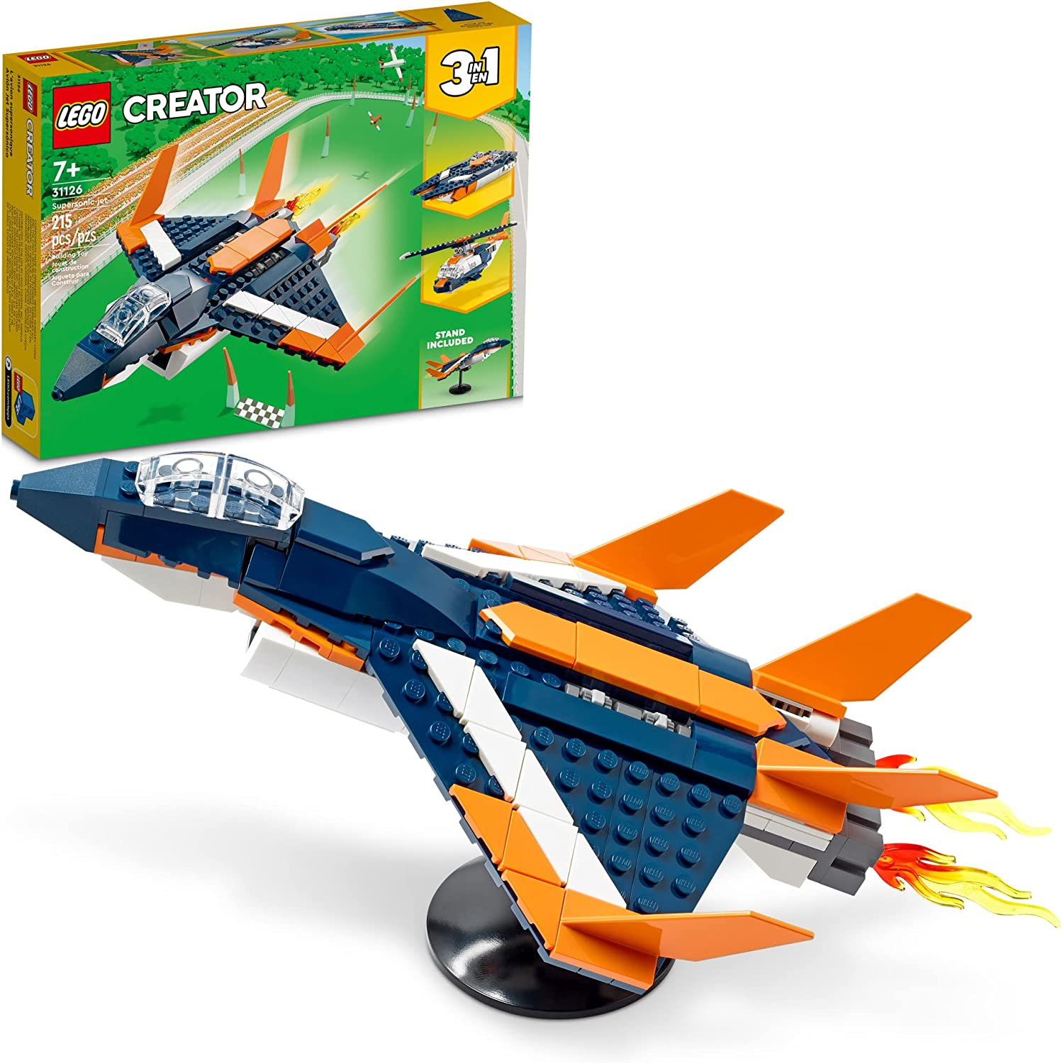 LEGO Creator 3in1 Supersonic-Jet 31126 Building Toy Set