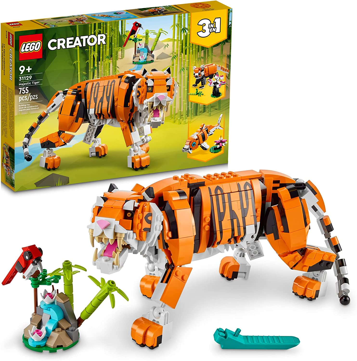 LEGO Creator 3in1 Majestic Tiger 31129 Building Toy Set