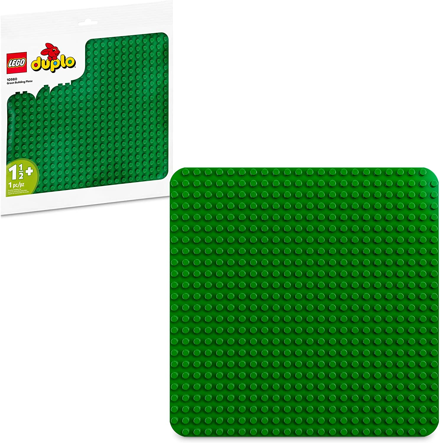 LEGO 10980 DUPLO Classic Green Building Plate Building Toy Set for Kids