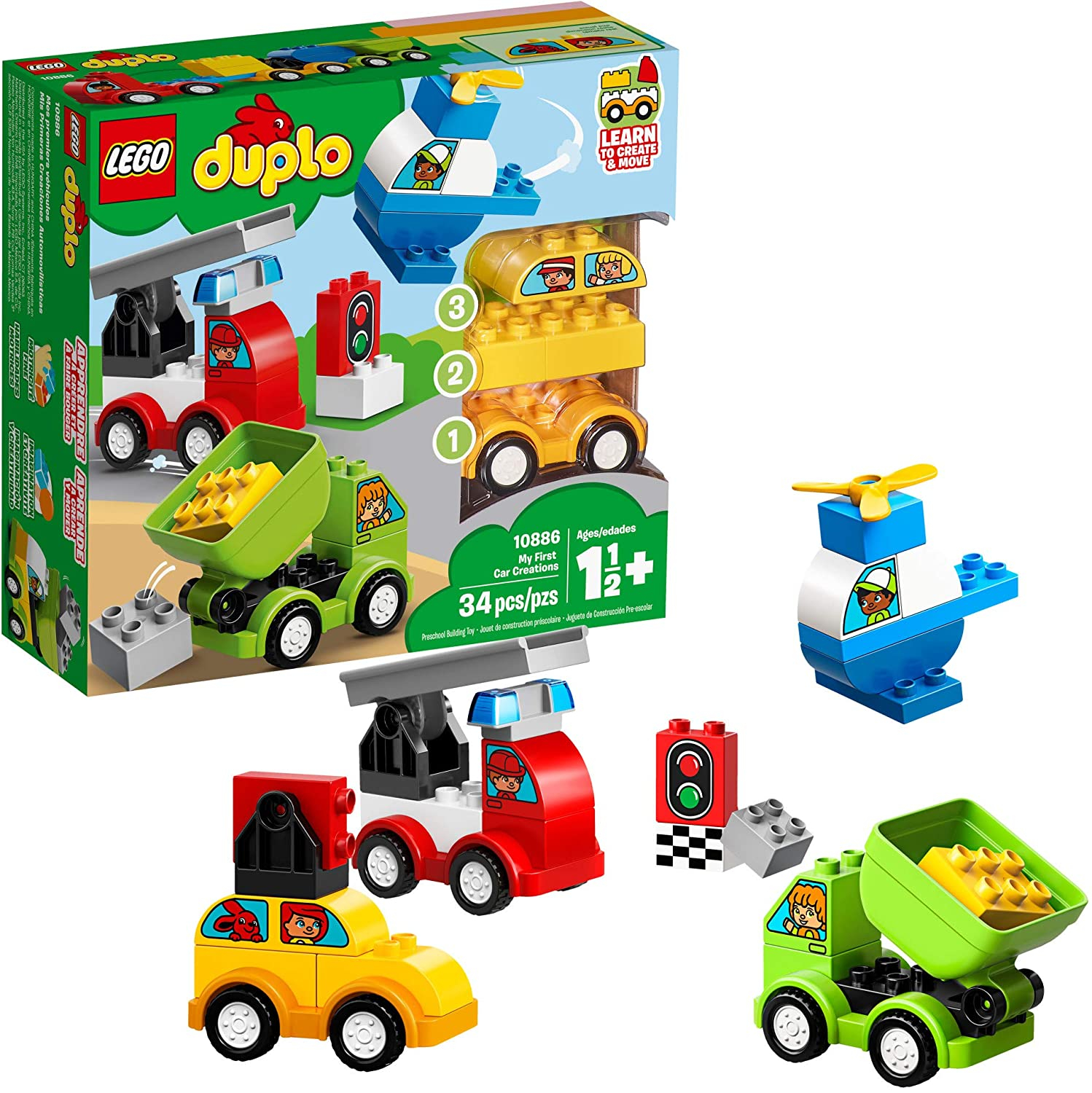 LEGO DUPLO My First Car Creations 10886 (34 pieces)