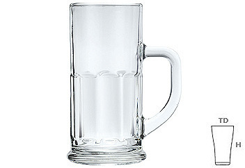 Lucky Glass LG114 Beer Mug 360ml Pack of 6