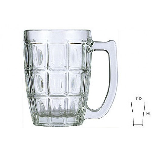 Lucky Glass LG115/311514 Beer Mug 400ml Pack of 6