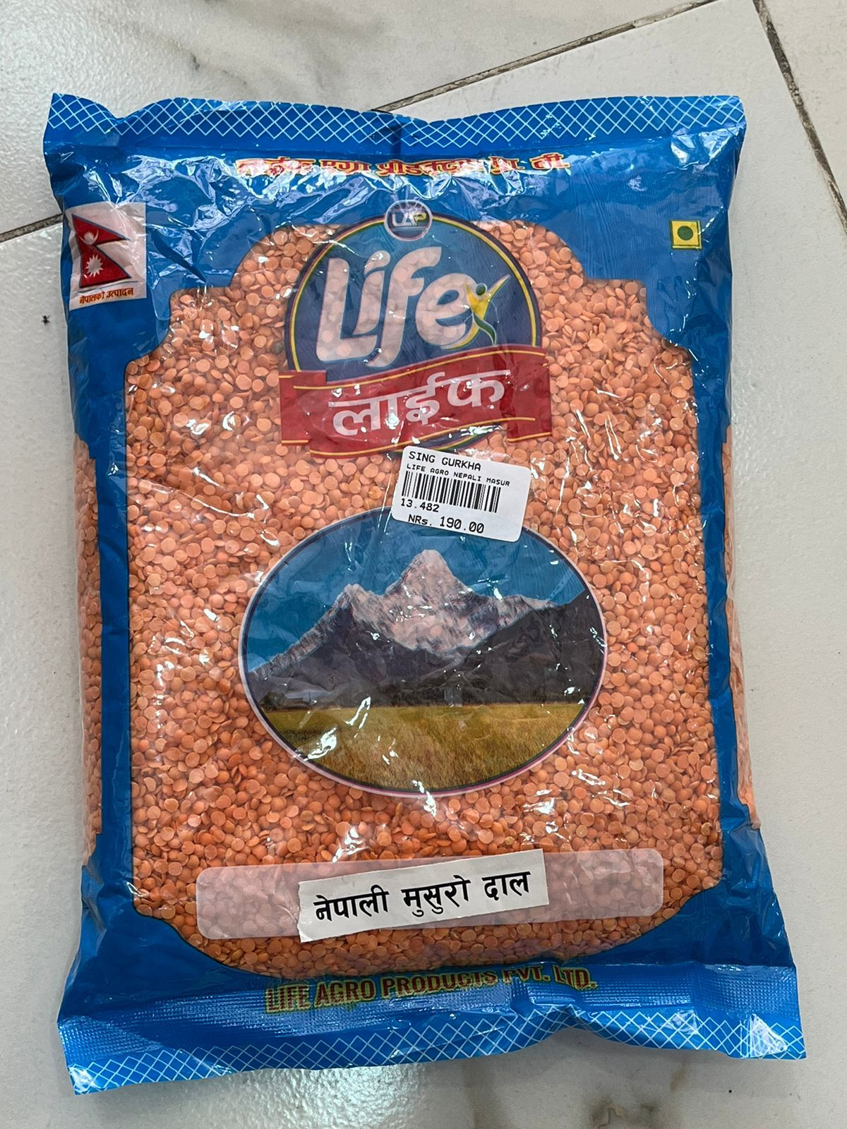 Life Agro Nepali Masuro Dal 1Kg