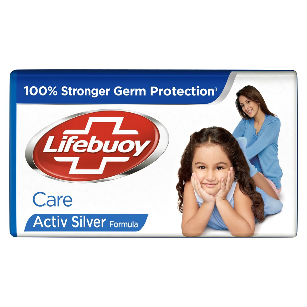 Lifebuoy Care Active Silver Soap Bar 95gm