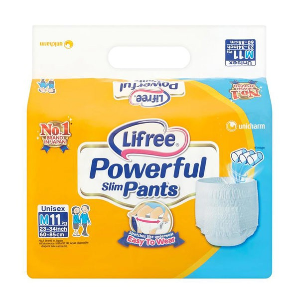 Lifree Medium Size Diaper Pants For Men and Women- 11 Count