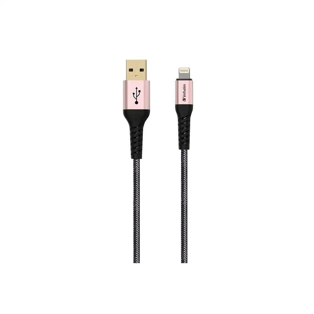 Verbatim 65858 Lightning Cable With Kevler 120cm Rose Gold