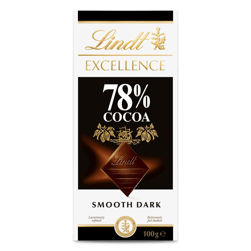 Lindt Excellence 78% Cocoa Smooth Dark 100g