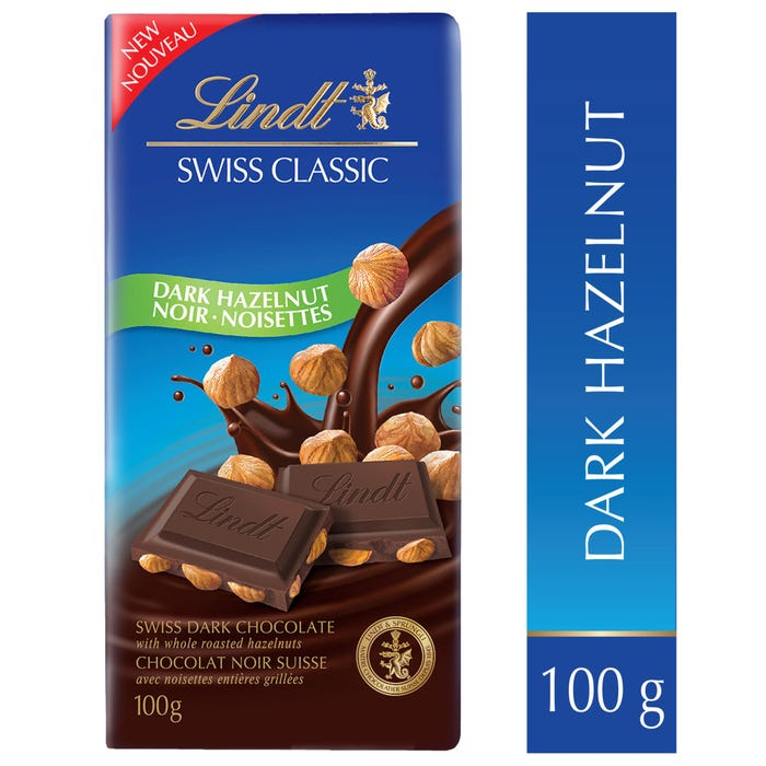 Lindt Swiss Classic Dark Hazelnut 100g