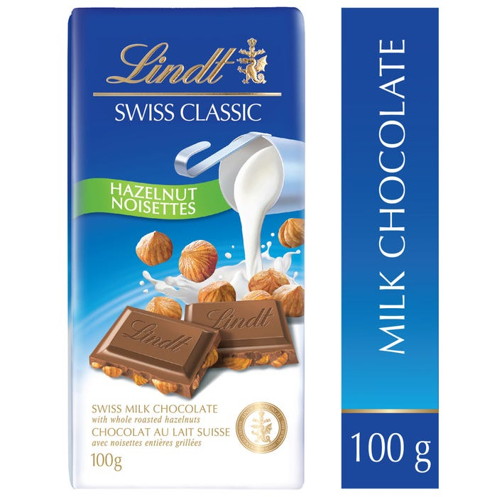 Lindt Swiss Classic Hazelnut 100g