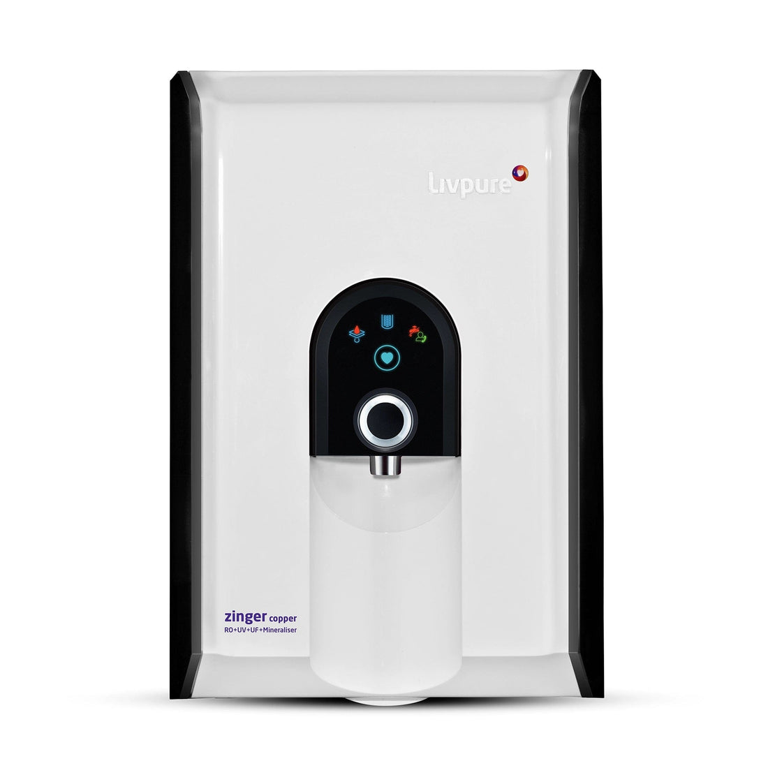 Livpure Zinger Copper Hot - RO+UV+UF + Taste Enhancer