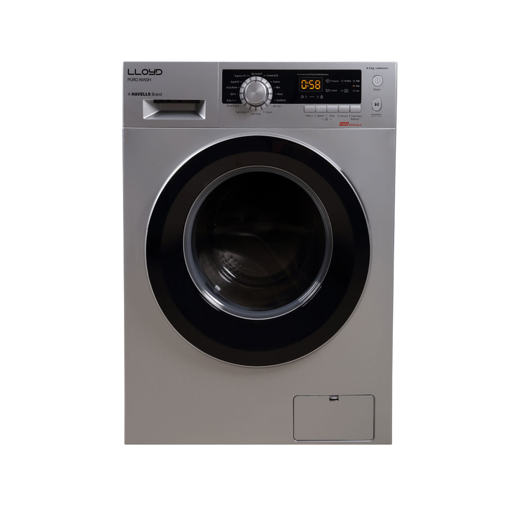 Lloyd GLWMF60SX1 Washing Machine - Fully Automatic Front Load Puro Wash 6.0 kg Washing Machine - LWMF60SX1