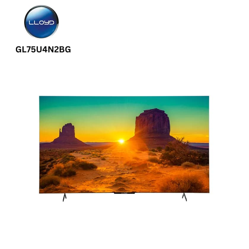 Lloyd Tv GL75U4N2BG Trending Internet TV HD 65inch Television Web Os 1.5 GB RAM + 8 GB ROM