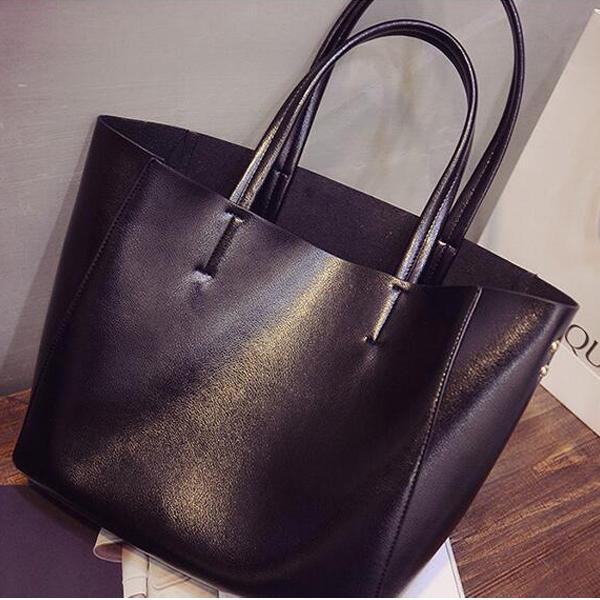 Korean Design Silver Gold Black Shoulder Bag for Women Black 41001395