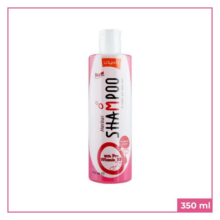 Lolane Herbal Shampoo with Pro-Vitamin B5 Strawberry Extract 350ml