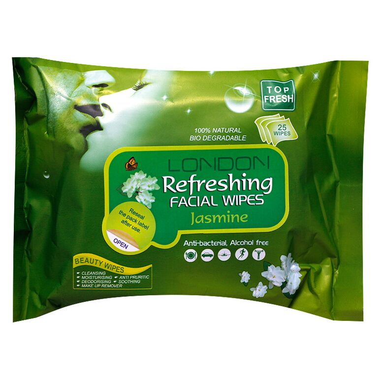 London Refreshing Facial Tissue 25 Wipes