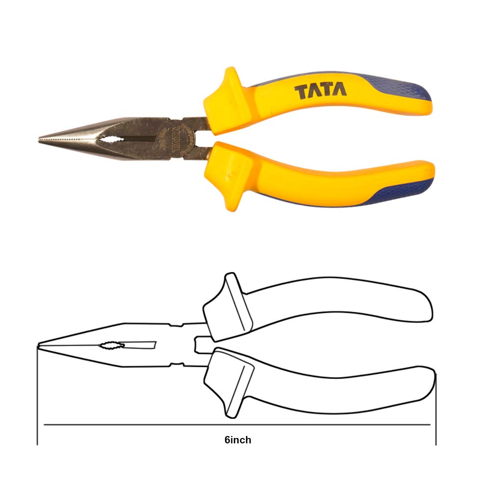 Tata Agrico Long Nose Pliers 6"