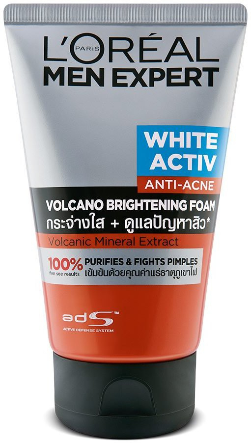 L'Oréal Paris Men Expert White Activ Anti Acne Volcano Brightening Foam (100 ml)