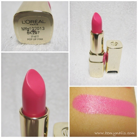 L'oreal Paris Color Riche Matt Moist P411 Pop Up Pink