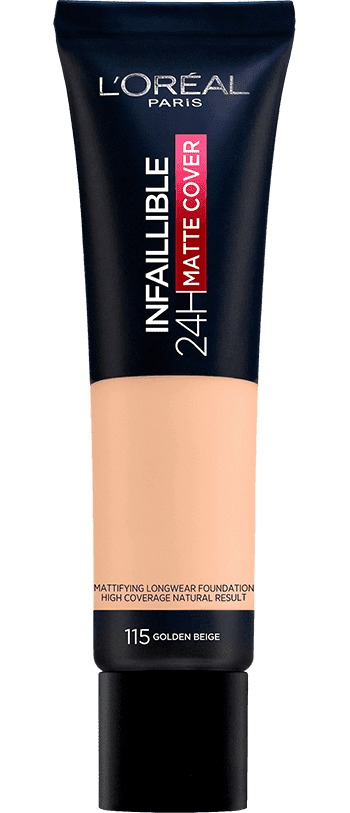 Loreal Paris Infallible Foundation 24 H Matte 115 Golden Beige 