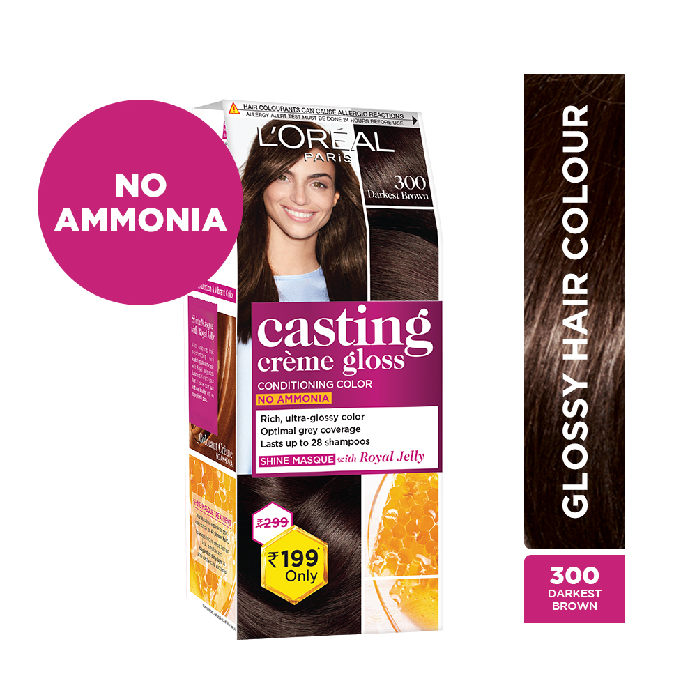 L'Oreal Paris Casting Creme Gloss Darkest Brown 300