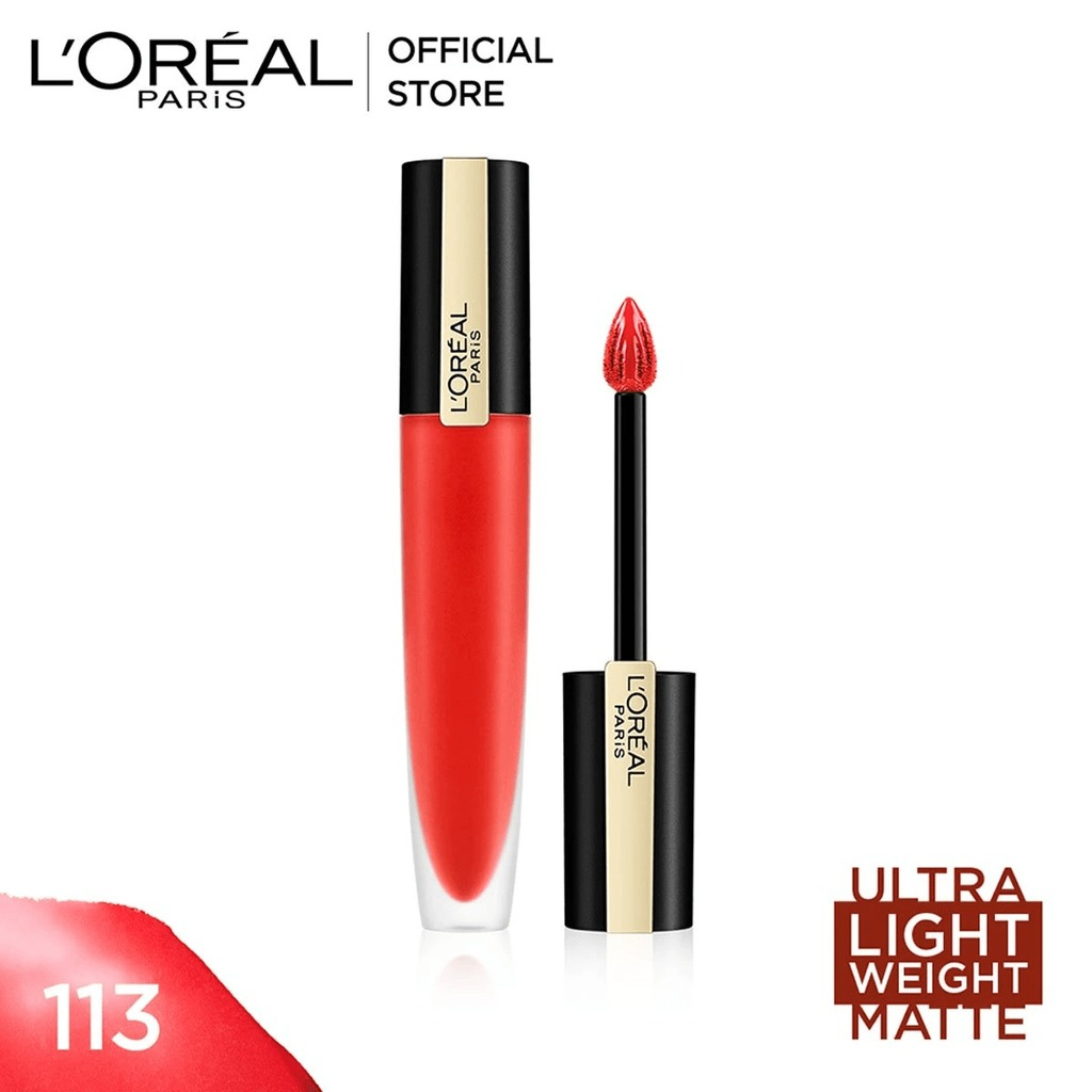 L'Oreal Paris Rouge Signature Matte Lipstick - 113