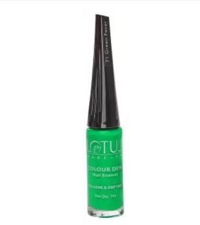 Lotus Make Up Color Dew Nail Enamel Green Fever 71 Green