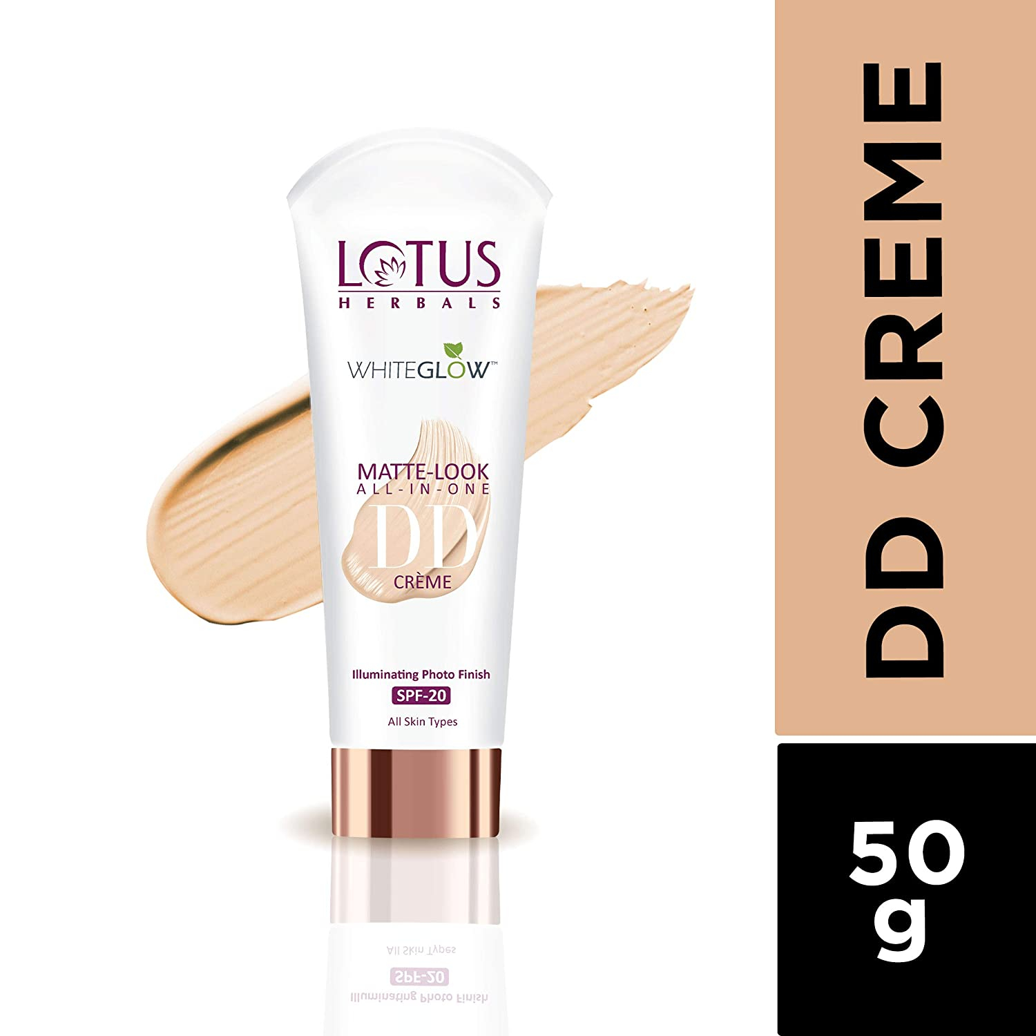 Lotus Herbal White Glow Cream Matte Look Spf-20 50gm