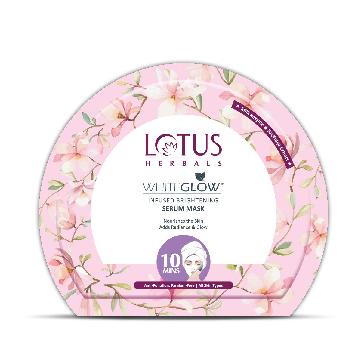 Lotus Herbal White Glow Infused Bright Serum Mask 20gm