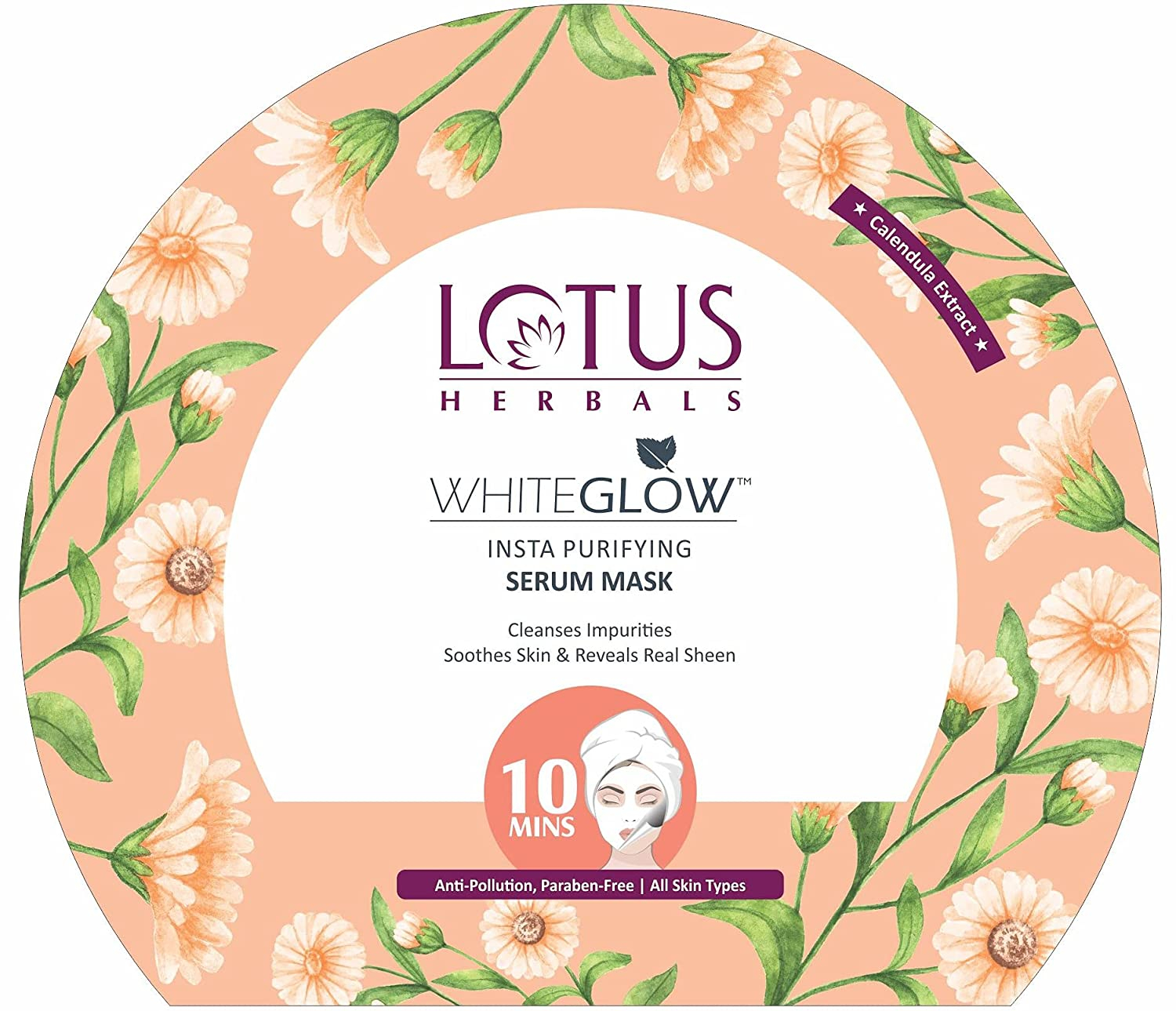 Lotus Herbal White Glow Insta Purifying Serum Mask 20gm