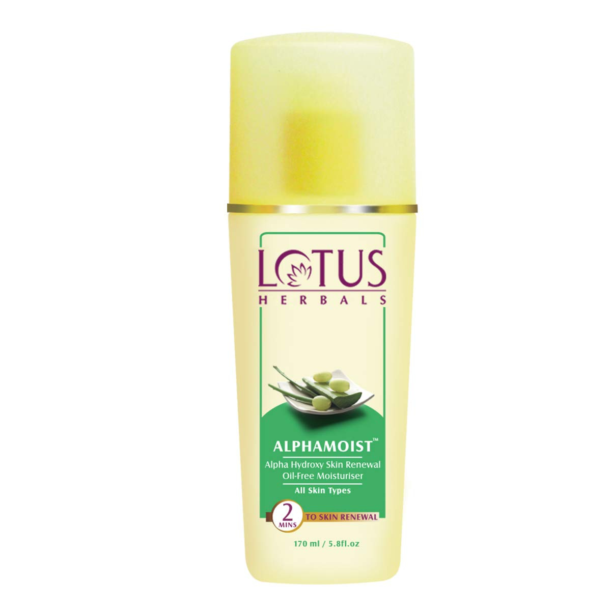 Lotus Herbals Alphamoist Alpha Hydroxy Skin Renewal Oil Free Moisturiser 170ml