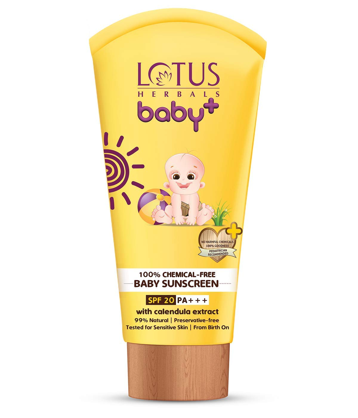 Lotus Herbals BABY+ SUNSCREEN SPF 20 PA+++ 100g