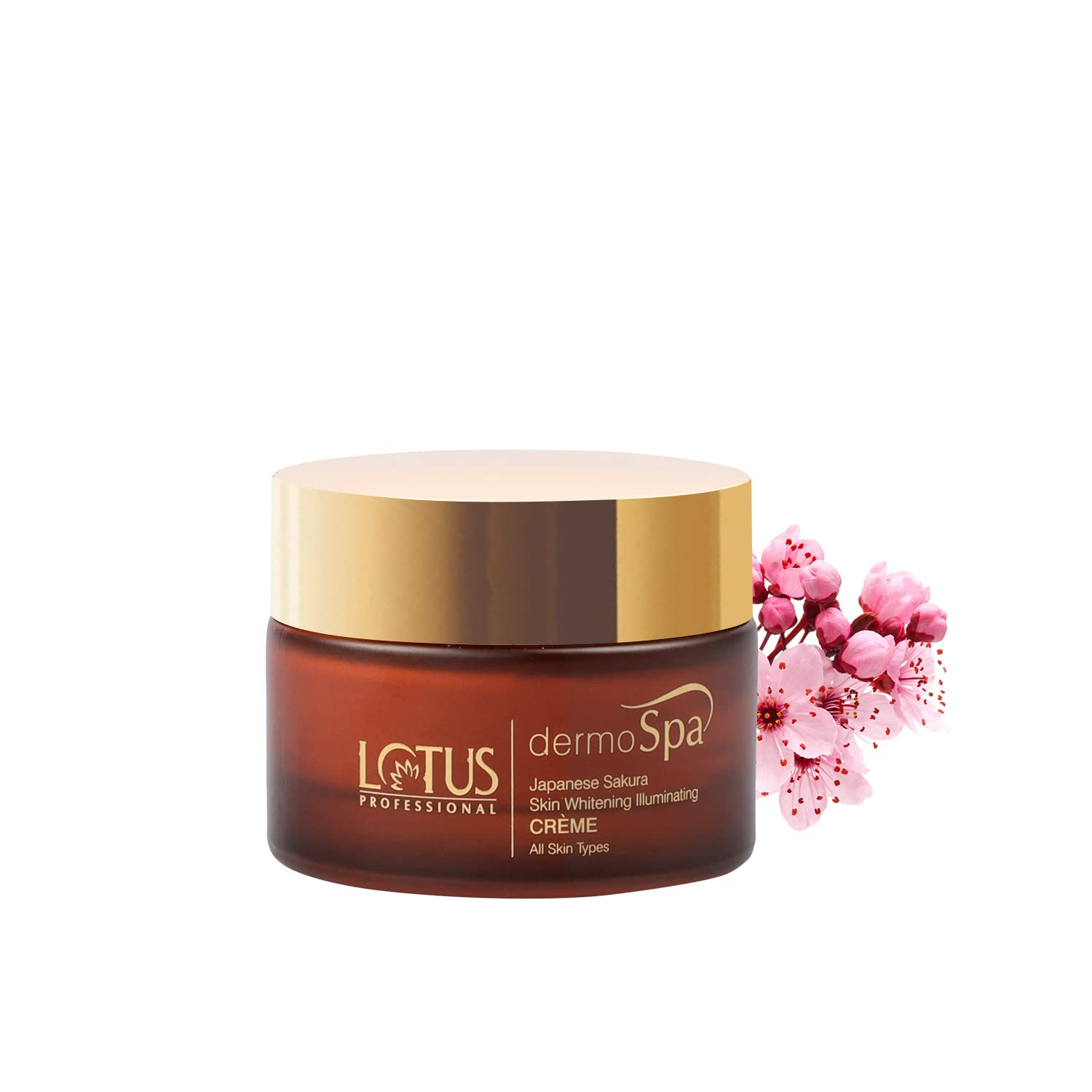 Lotus Dermo Spa Japanese Sakura Skin Whitening and Illuminating Day Creme with SPF20, 50g