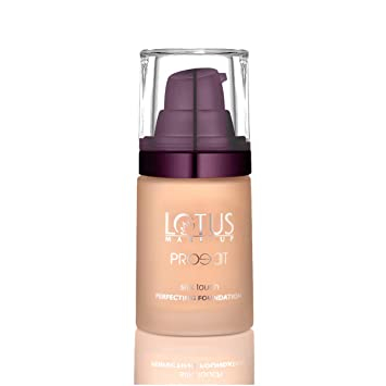 Lotus Makeup Eco stay Pro edit Silk Touch Perfecting Foundation SF04 Almond, 30 ml