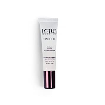Lotus Makeup Eco stay Pro edit Silk Touch Glow Strobe Moisturizer Cream Pink SC2 15gm