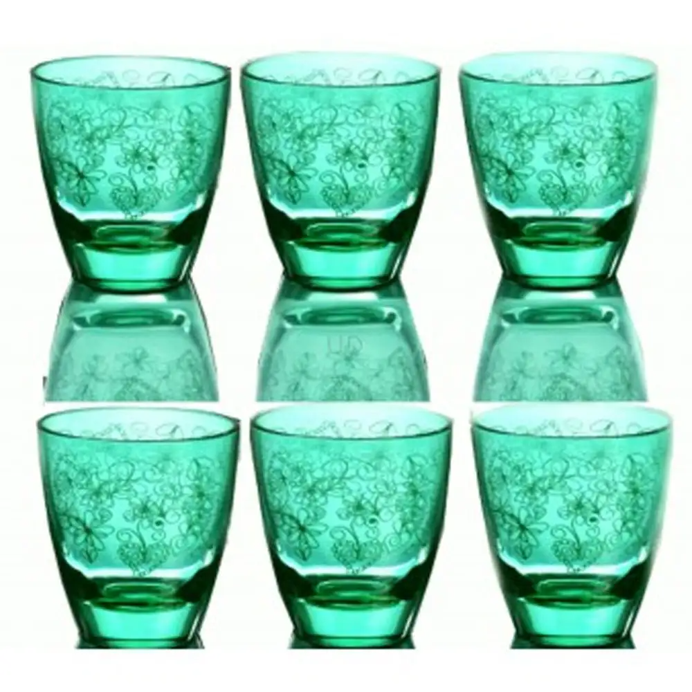 Luigi Bormioli Alpi 6pc Hb 355tumbler Deco Az.