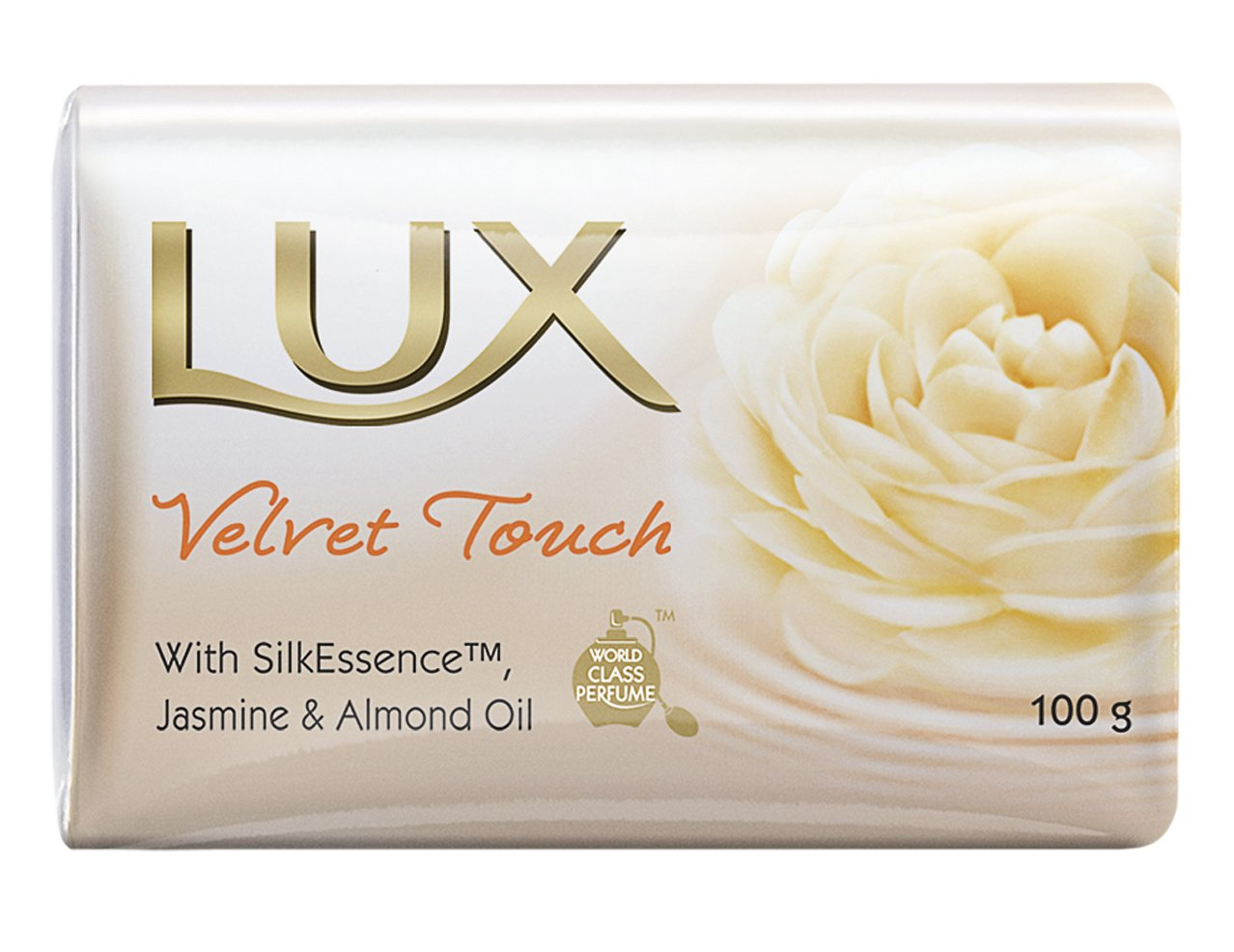 Lux Velvet Touch Soap Bar, 100gm Pack of 4