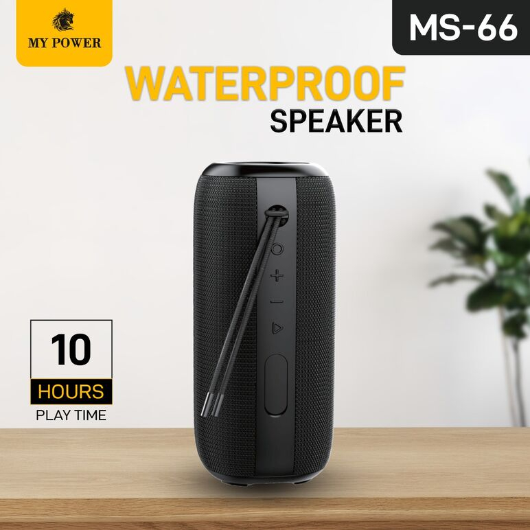 My Power High Bass Speaker MS-66, Waterproof Speaker, Portable Speaker