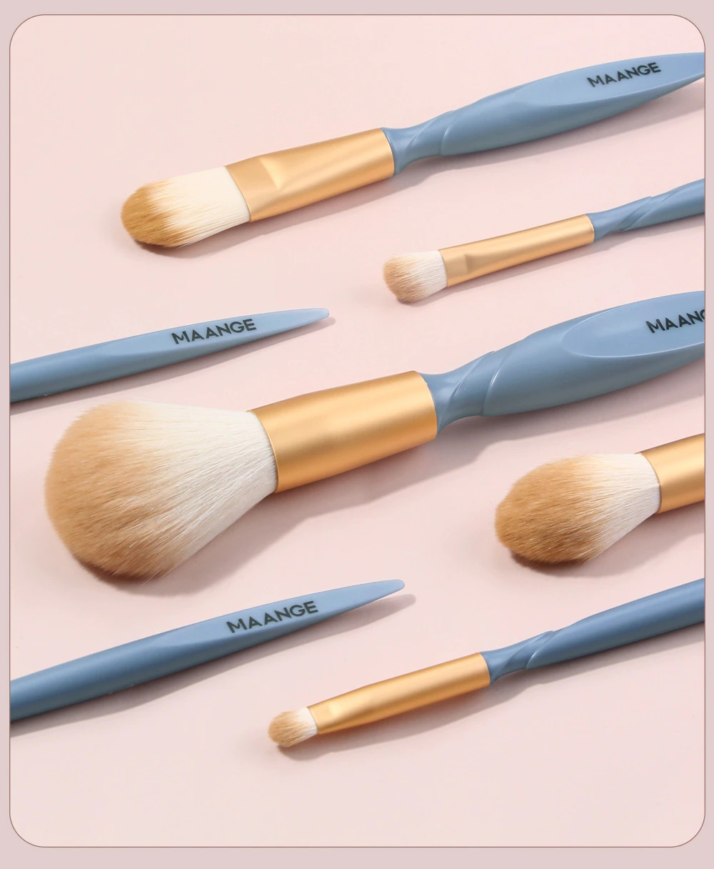 Maange 10pcs Makeup Brushes Set With Colorful Cosmetic Foundation Powder Blush Eyeshadow Make Up Brush Mag 5940zj