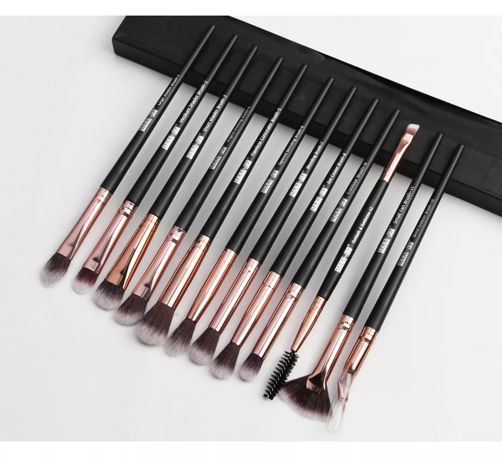 Maange 12pcs Eye Make Up Brush Makeup Cosmetic Brush Set Mag 5729hj