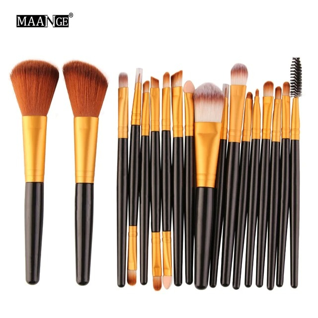 MAANGE 18 Pcs Professional Power Makeup Brushes Set MAG5444HJ