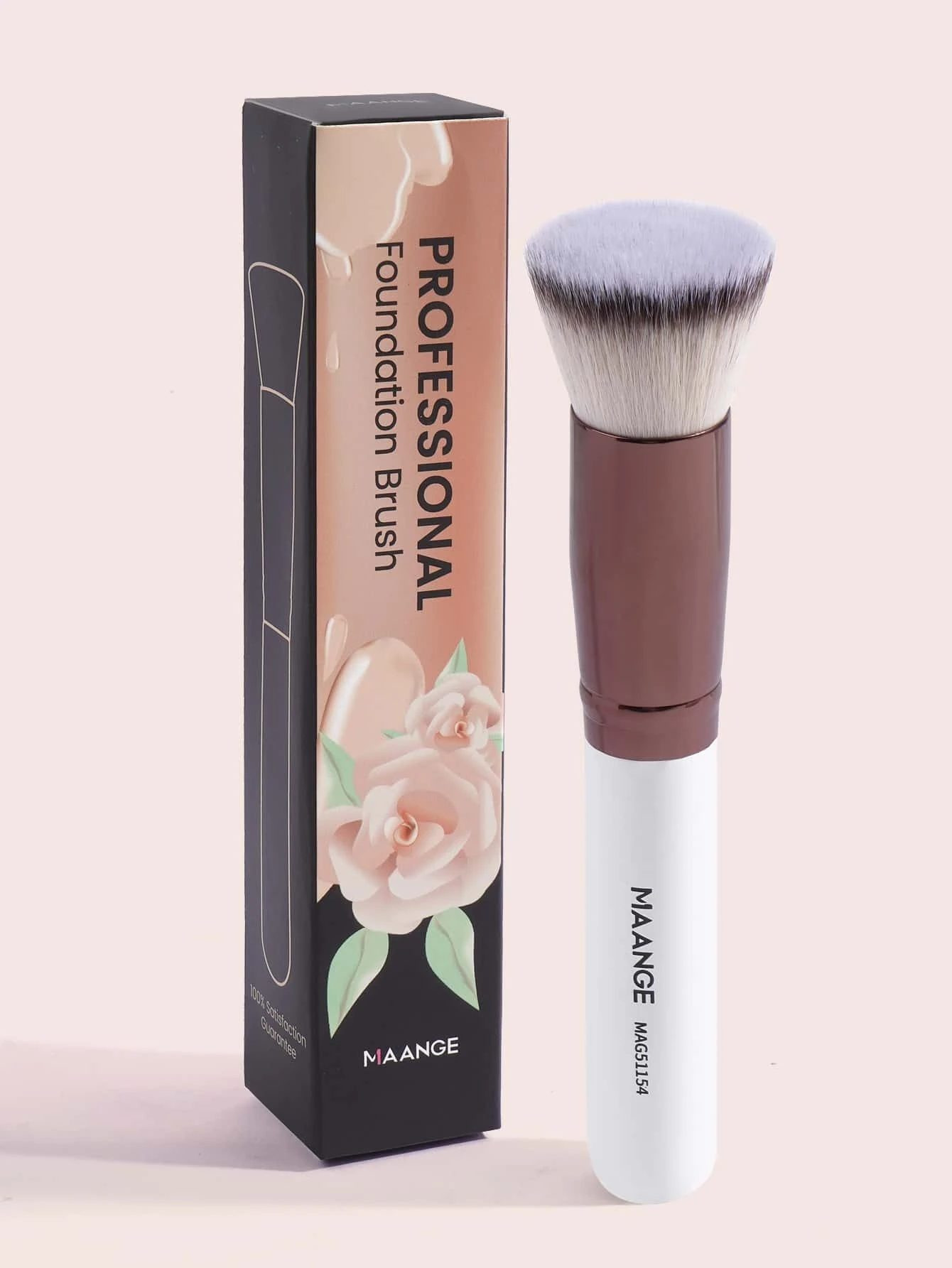 Maange 1pc Professional Kabuki Foundation Brush Mag51154bk