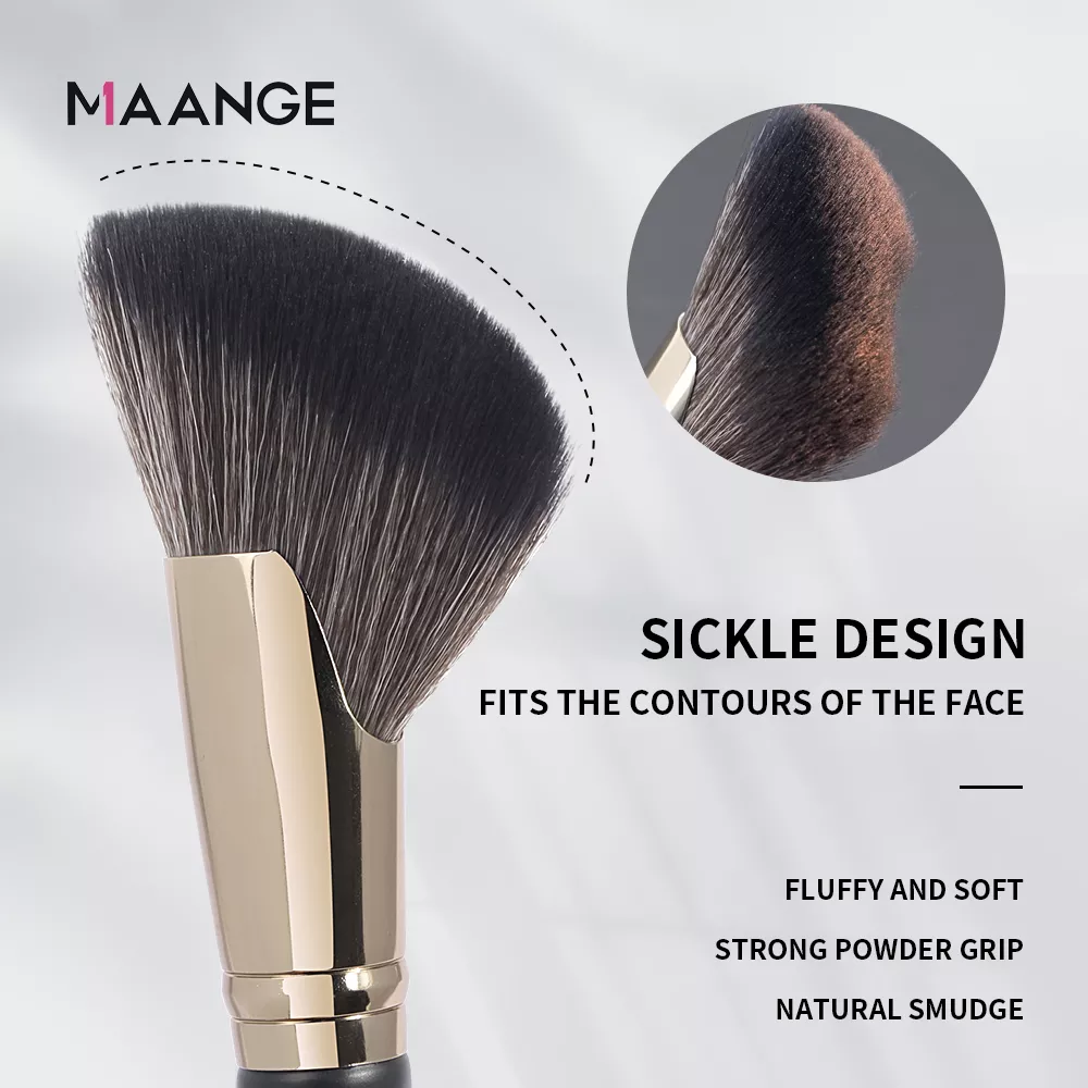 Maange 1pc Scythe Contouring Multi-purpose Brush Mag51231