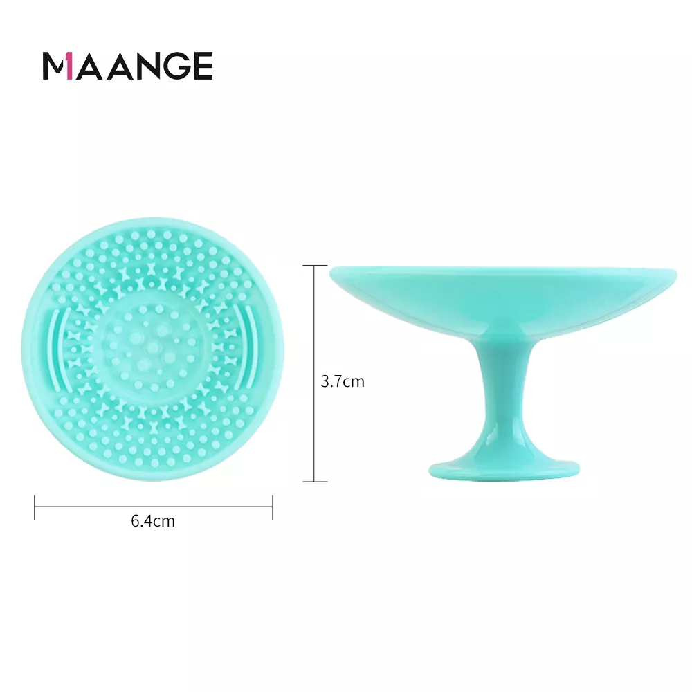 Maange 1pc Silicone Makeup Brush Cleaner Pad Sucker Cosmetic Cleaning Mat Washing Scrubber Board Universal Make Up Tool Mag5945f