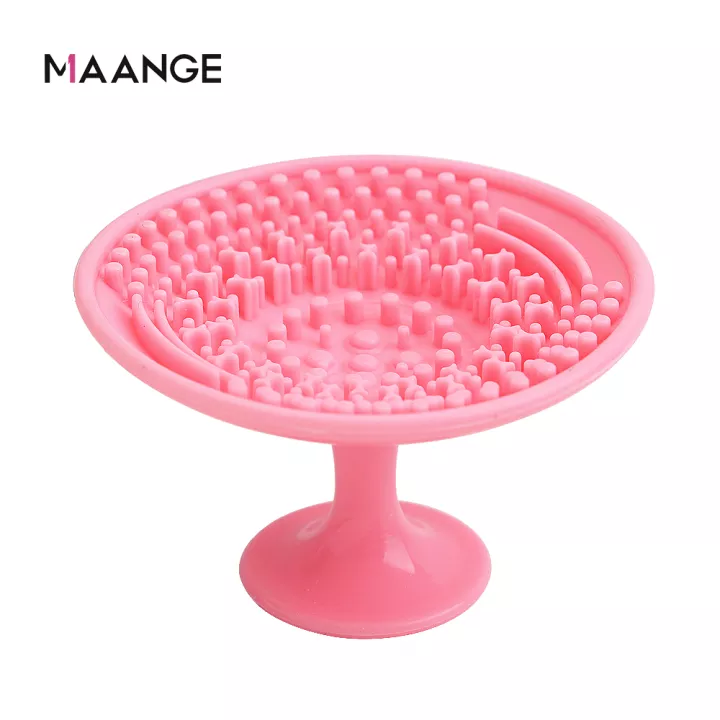 Maange 1pc Silicone Makeup Brush Cleaner Pad Sucker Cosmetic Cleaning Mat Washing Scrubber Board Universal Make Up Tool Mag5945f