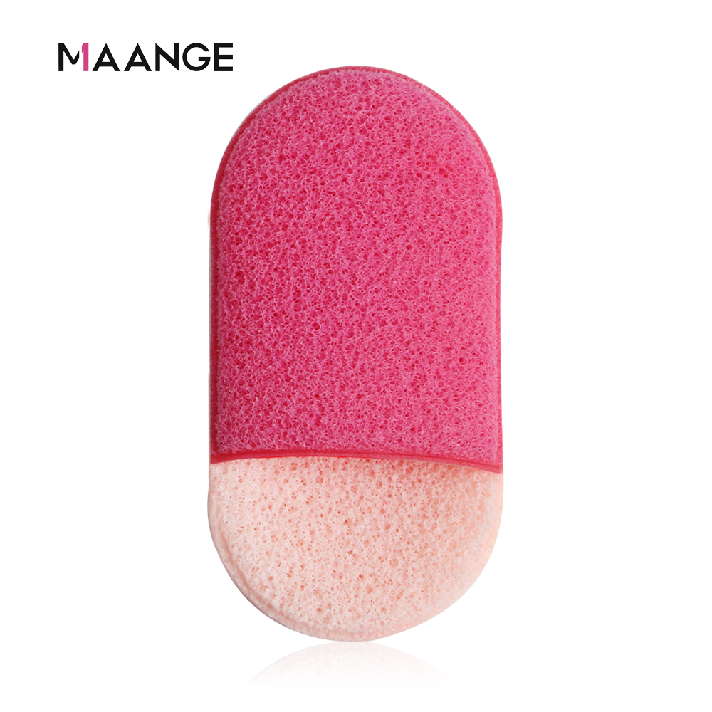 Maange 1pc Soft Facial Cleansing Sponge Face Wash Exfoliating Makeup Puff Body Bath Shower Washing Sponges Puff Mag5863-Rose Gold