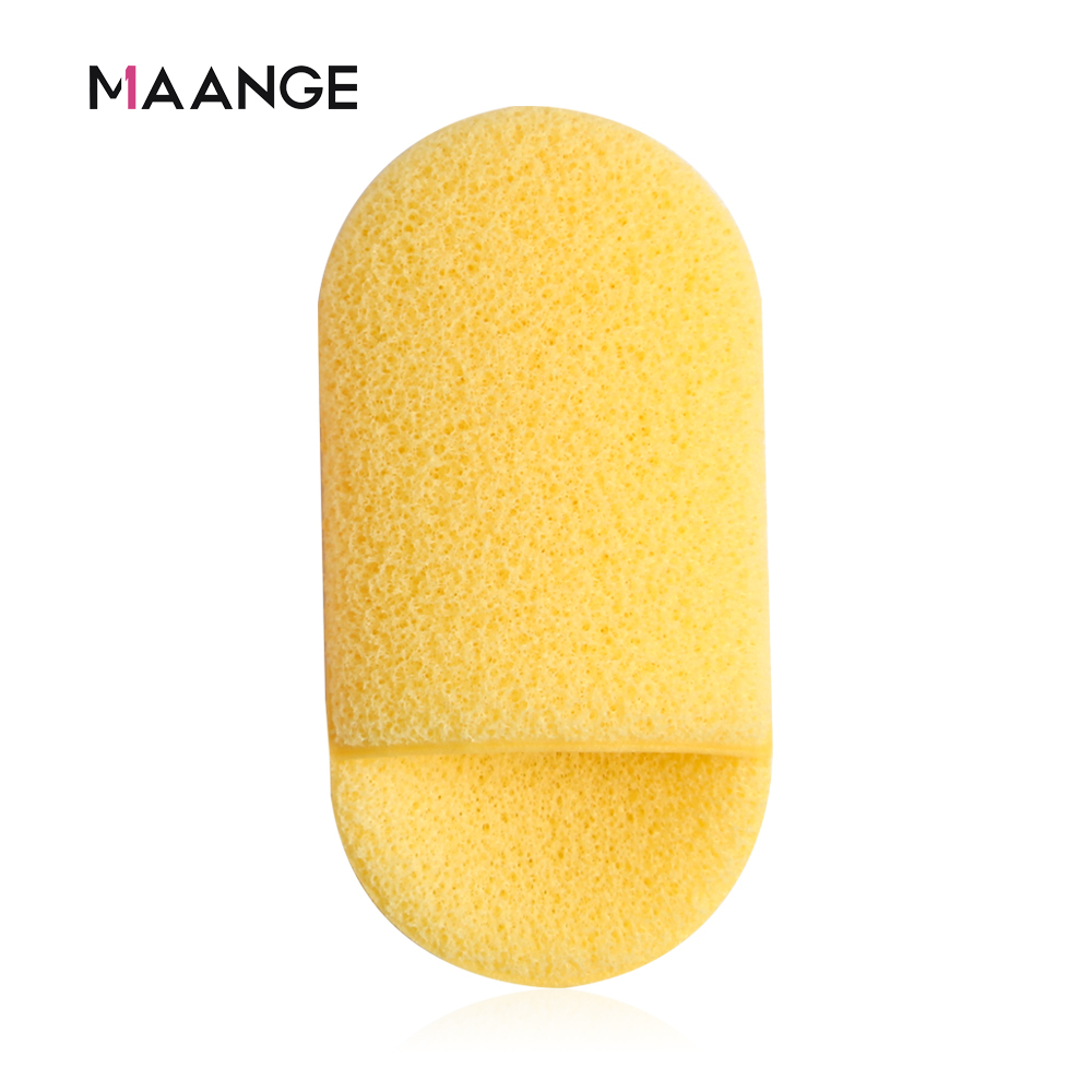 Maange 1pc Soft Facial Cleansing Sponge Face Wash Exfoliating Makeup Puff Body Bath Shower Washing Sponges Puff Mag5863-Yellow