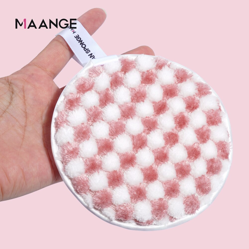 Maange 1pcs Reusable Double Makeup Removal Puffs Mag51262