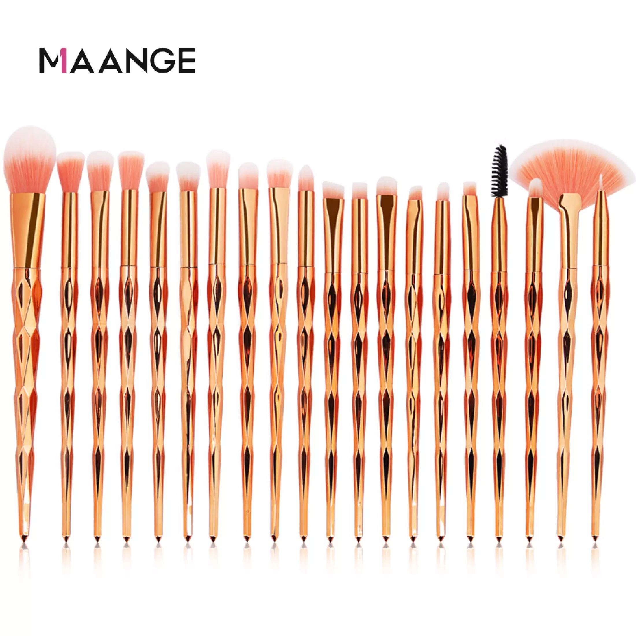 MAANGE 20PCS Makeup Brush Set Mermaid Eye shadow Brush Foundation Brush Professional Make up Brushes MAG 5527J