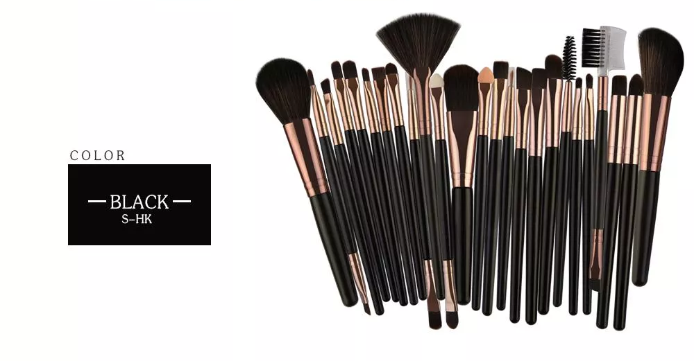 Maange 25pcs Makeup Brushes Set Beauty Foundation Blush Eye Shadow Concealer Brush Mag 5484shk